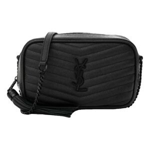 Saint Laurent Black Mini Lou Camera Bag